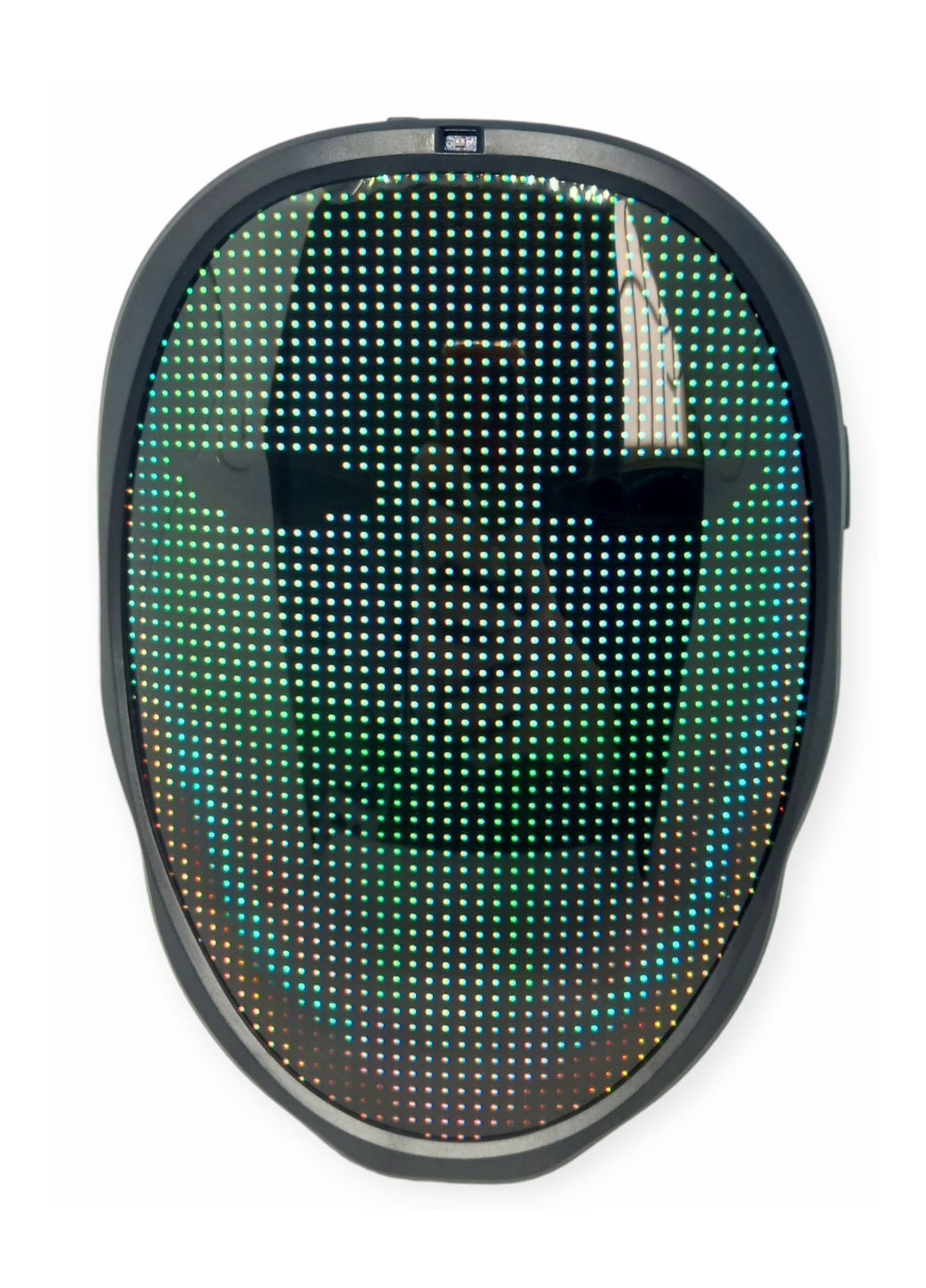 Маска з LED підсвічуванням управління рукою жестами світломузика від bluetooth проекція зображень shining app mask No Brand (291023384)