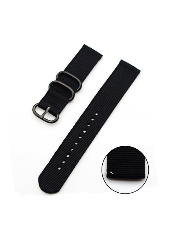 Нейлоновый ремешок Traveller для часов Samsung Galaxy Watch 42 mm (SM-R810) - Black Primo (333720406)