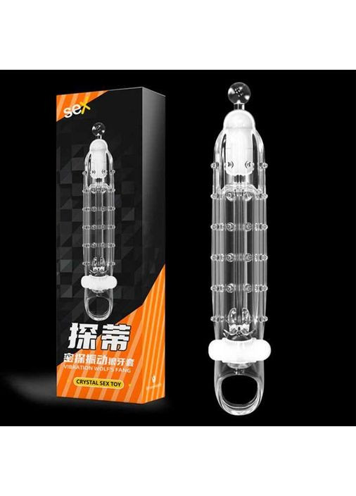 Насадка с вибрацией для увеличения пениса Crystal Skin Penishulle Vibro No Brand (368892420)