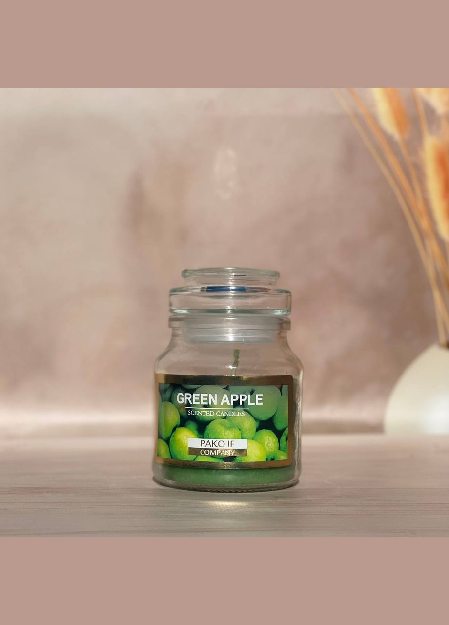 Свічка ароматична з кришечкою Зелене яблуко Пако-іф (305576196)