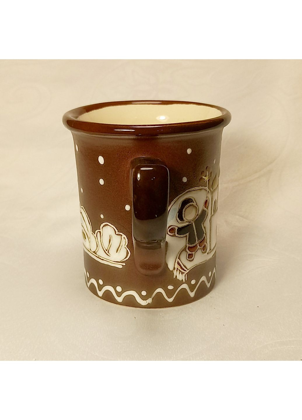 Чашка керамічна кавова ручної роботи "Різдво" (125 мл) No Brand (369953983)