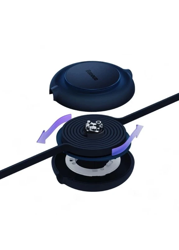 Кабель Bright Mirror 2 Series Retractable 3-in-1 Fast Charging Data Cable USB to M+L+C 3.5A 1.1m Blue Baseus (388967559)