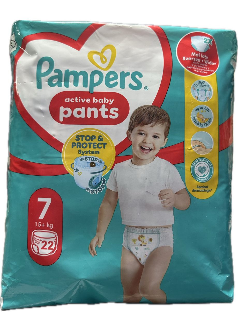 Підгузки-трусики розмір 7 (15+ кг) 22 шт Pampers (370144102)