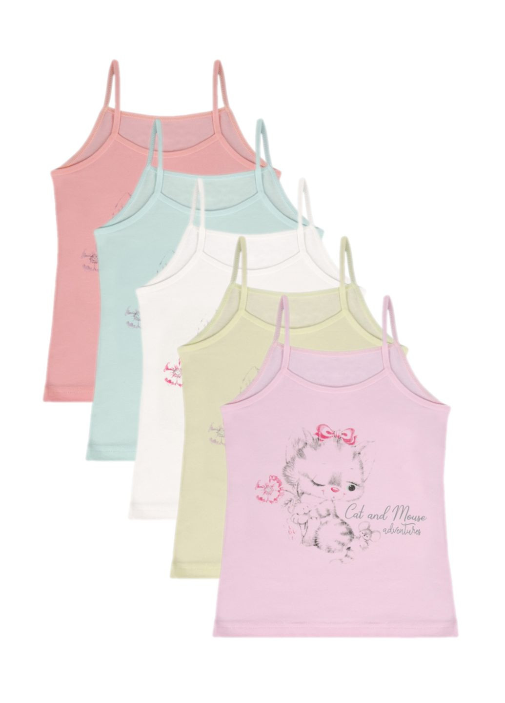 Набір (5 шт) майок для дівчаток Donella 4311Y29 (312511311)