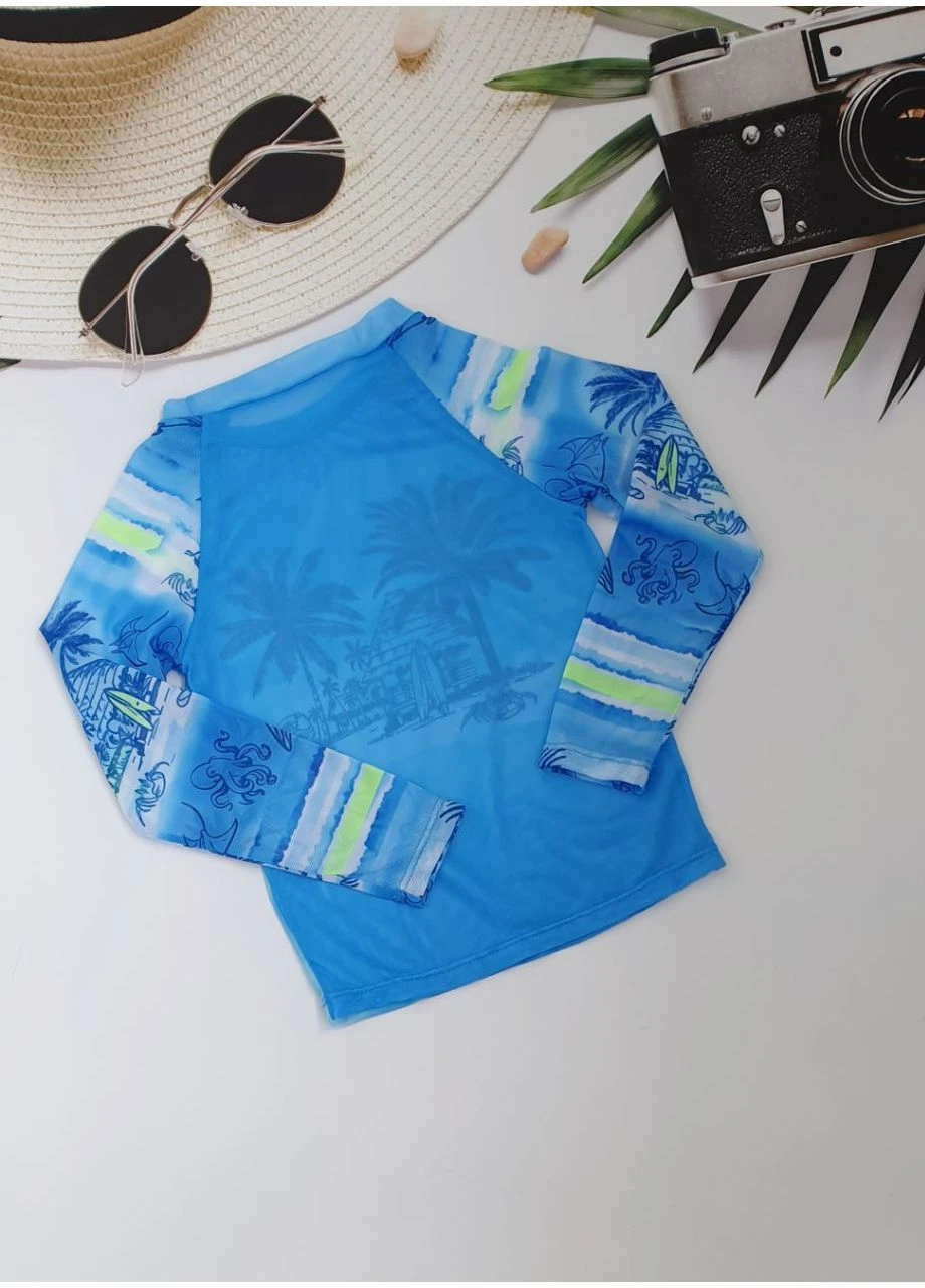 Пляжна кофтинка для хлопчиків з SPF-35 захистом No Brand (383220586)