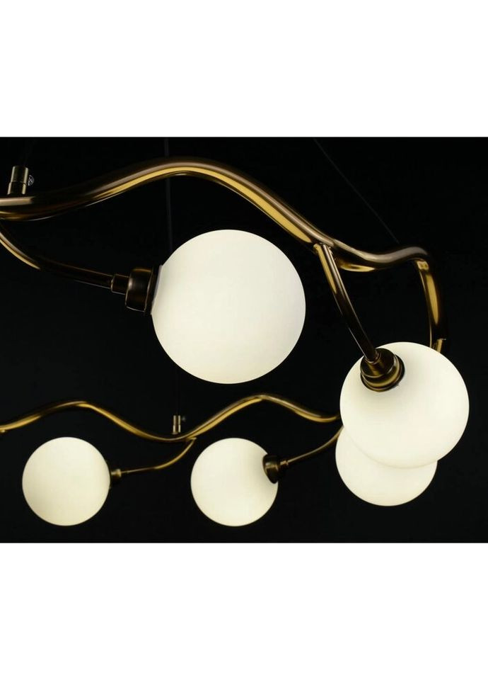 Люстра подвесная на 8 лампочек 26857 Латунь 40-140х65х65 см. Sunnysky (324395793)