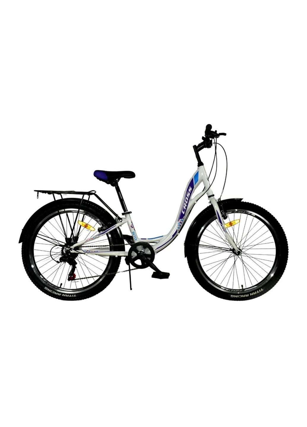 Велосипед Betty 24 "розмір XXS рама 11 2022 Білий-Фіолетовий Cross (369649824)