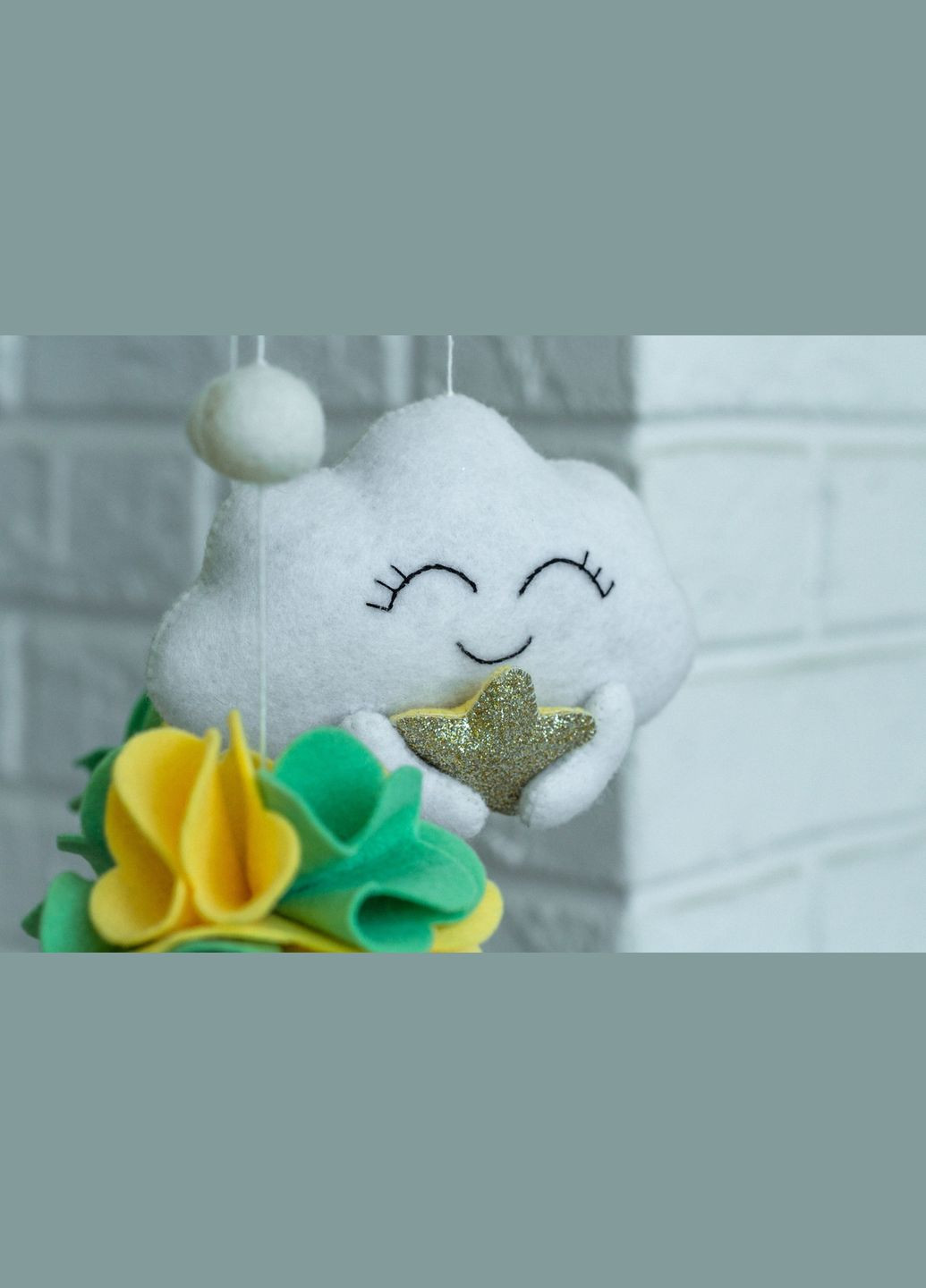 Дитячий музичний мобіль на ліжечко для немовлят WooolyWool «Ведмежатко» з 35 мелодіями No Brand (342757901)