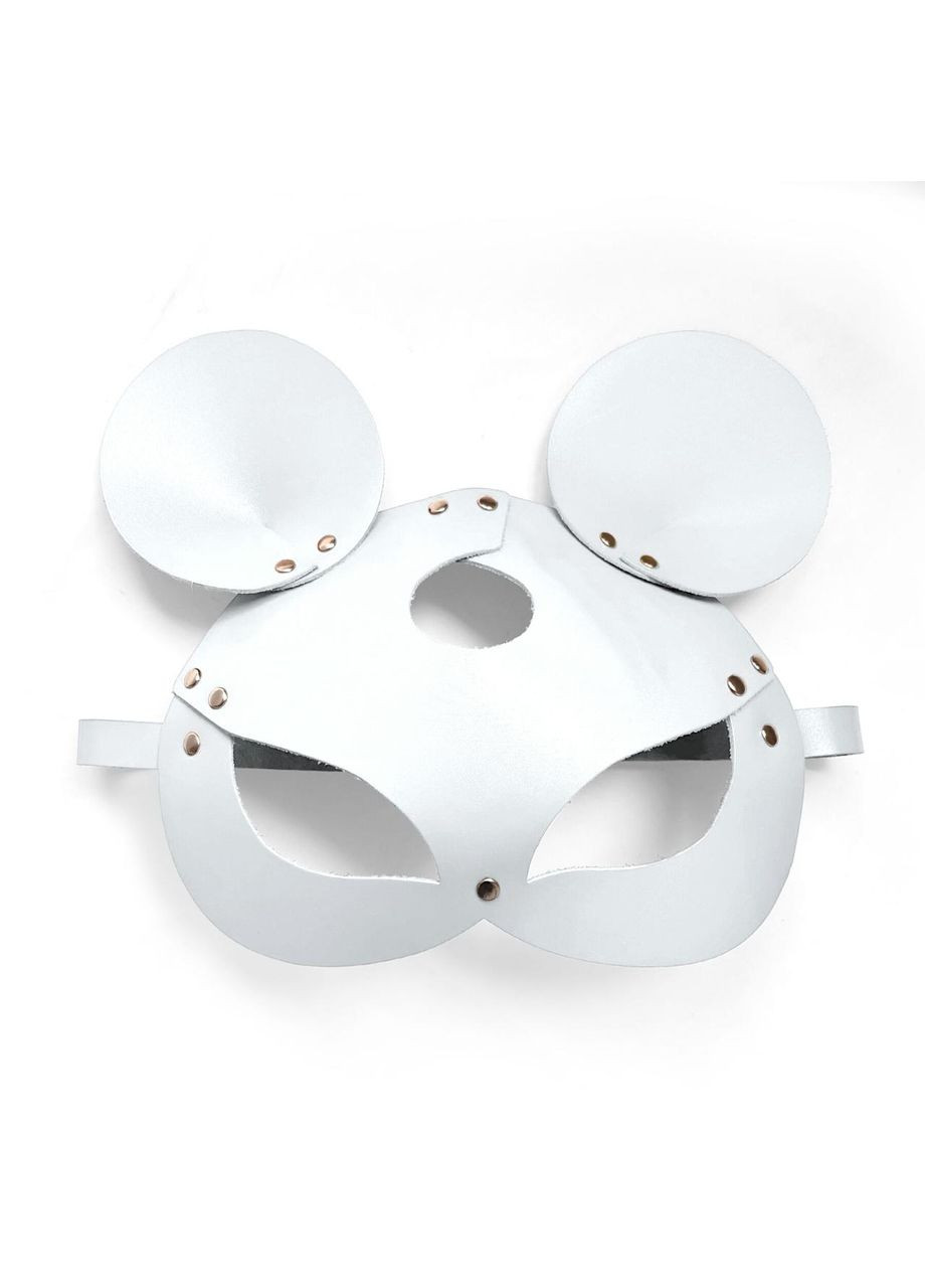 Шкіряна маска зайчики Art of Sex — Mouse Mask, колір Білий No Brand (303891814)