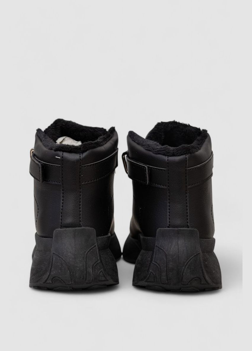 Черевики зимові жіночі на хутрі, колір чорно-білий, 248RXM26 Stilli (315789431)