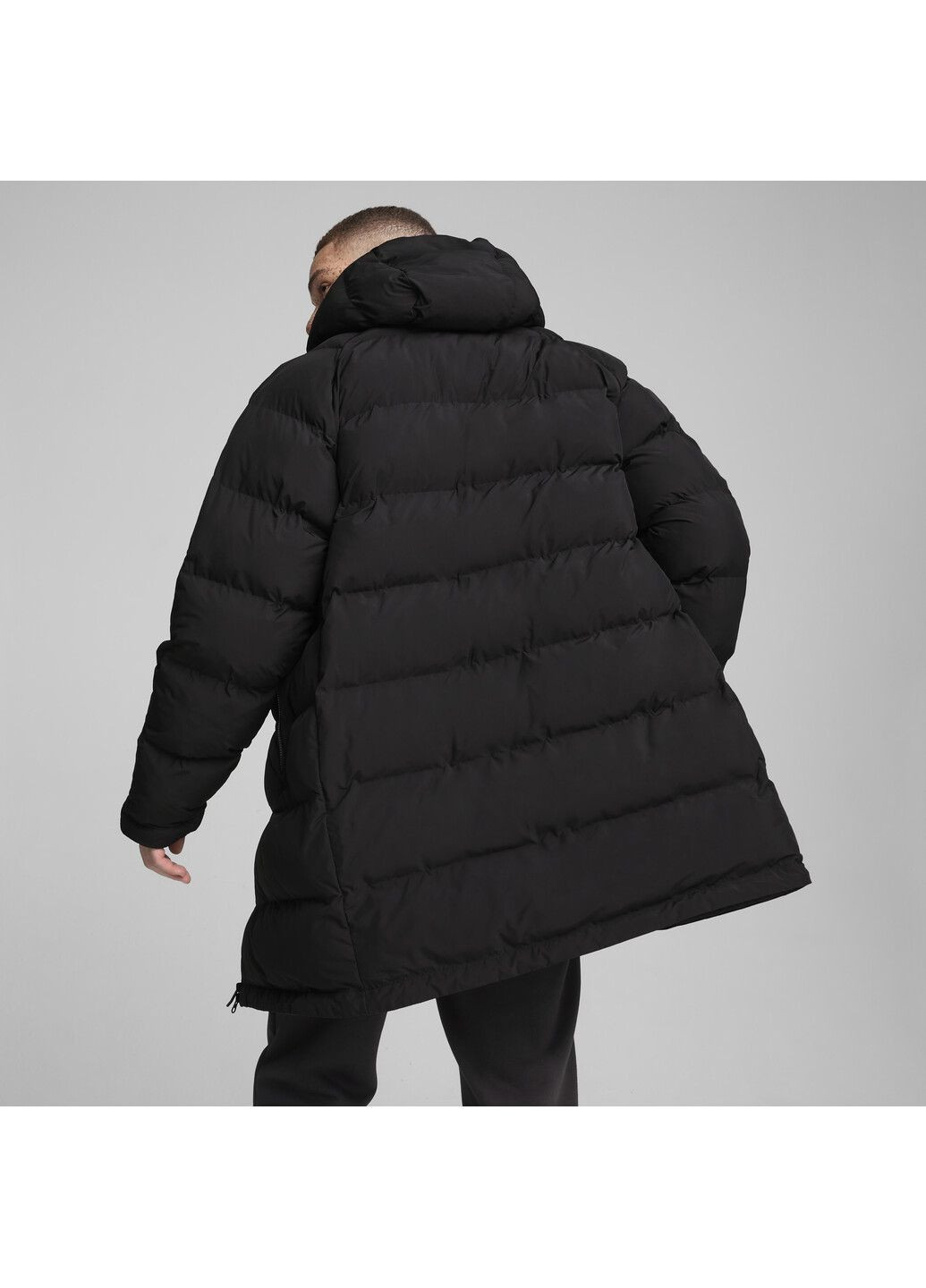 Чорна демісезонна парка monomaterial parka men Puma