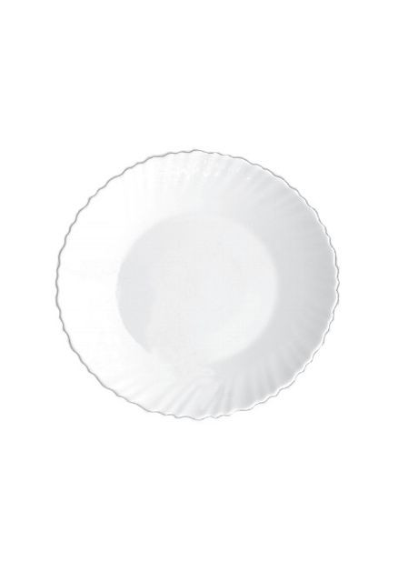 Тарелка обеденная Wave Blanco V-220W 22 см Vittora (349221940)