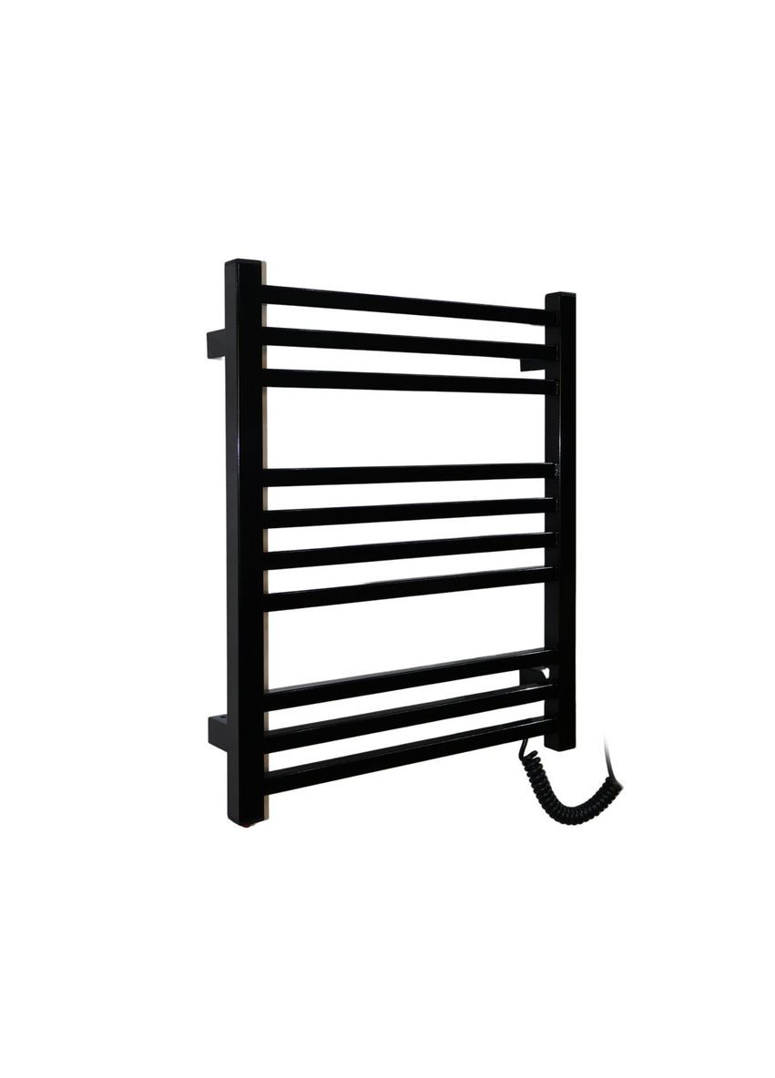 Рушникосушарка електрична з кнопкою Чорний глянець 590*490 Carino LORENZO (367604530)