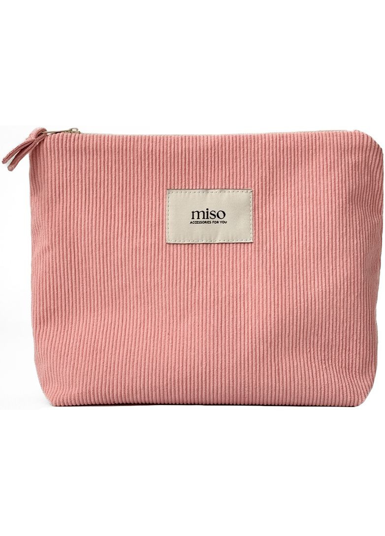 Косметичка трикутник вельвет рожевого кольору MAX Miso (353845253)