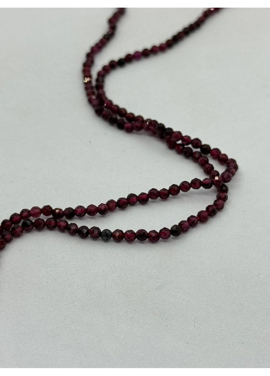 Гранат на нити без застежки 2 мм 40 см Красный No Brand (363830019)