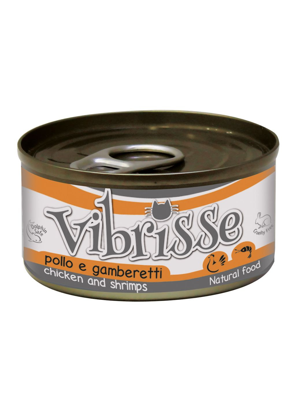 Консервированый корм для котов с курицей и креветками в соусе Croci 70 г (8023222149052) Vibrisse (307980979)