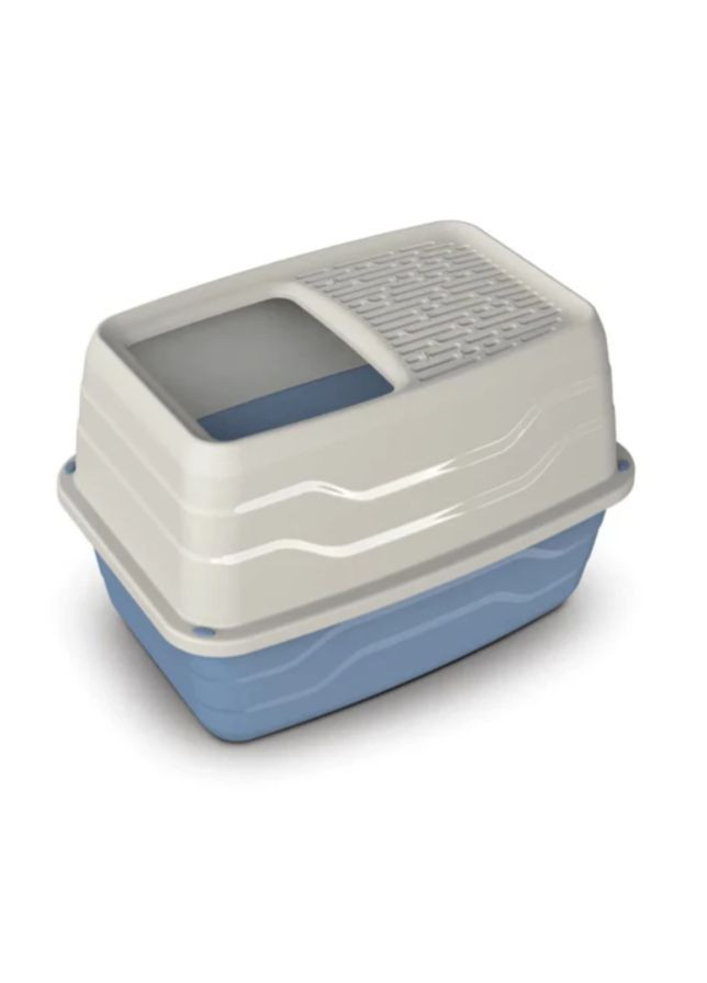 Туалет для кошек Salto с верхним входом, синий, 10525, 56х40х38 см Georplast (304424657)