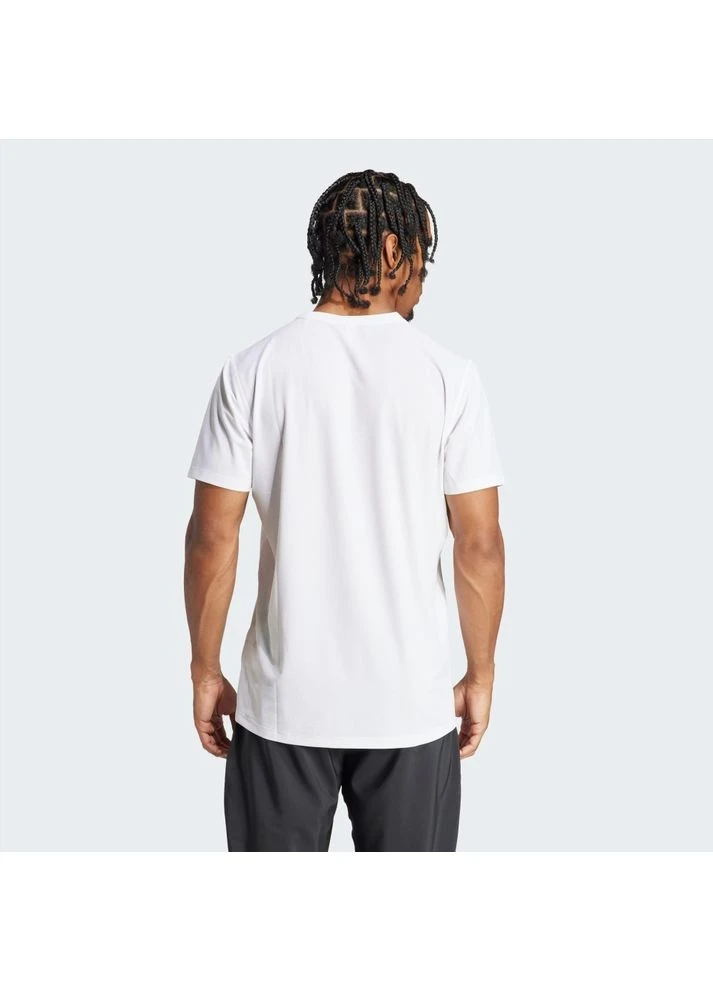 Белая футболка own the run t-shirt white ik7436 adidas