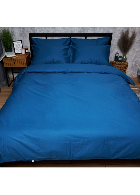 Комплект постельного белья Satin Premium «» King Size 220x240 наволочки 4х70х70 (MS-820008509) Moon&Star Deep Blue (356114397)