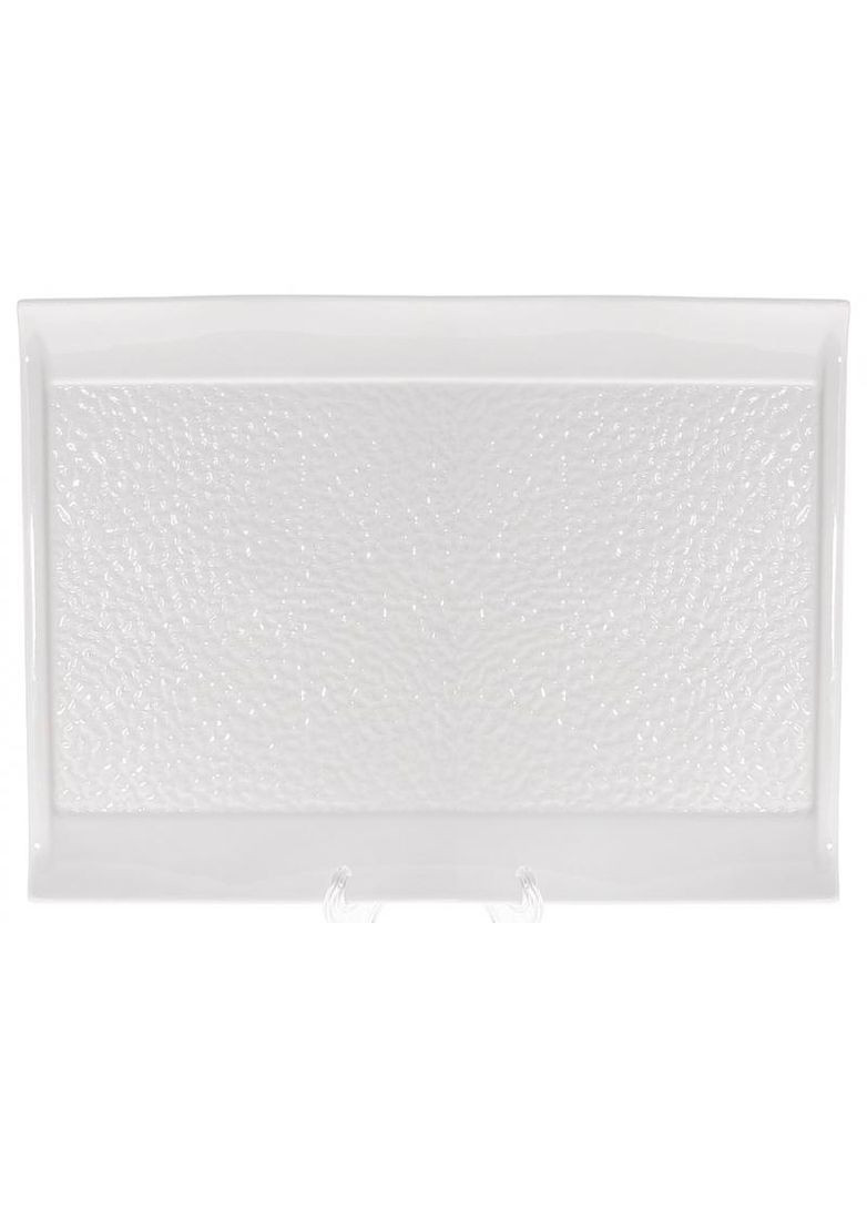 Набор 2 сервировочных блюда "White City Грация" прямоугольные 30x23см, белый фарфор Bona (372175781)