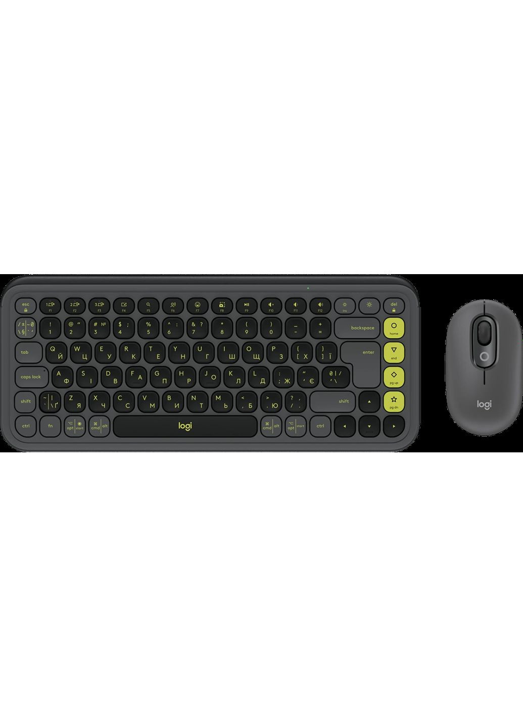 Комплект клавіатура та миша POP Icon Combo Bluetooth Graphite (L920-013156) Logitech (361079050)