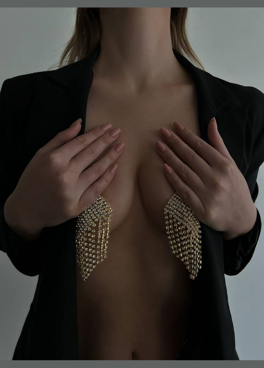 Пестіси жіночи прикраса на груди зі стразами No Brand пестіси (290194381)