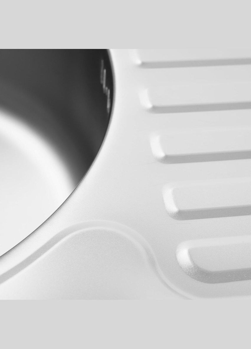 Кухонная мойка из нержавеющей стали САТИН 5844 0,8/180 мм. Valeso (342071539)