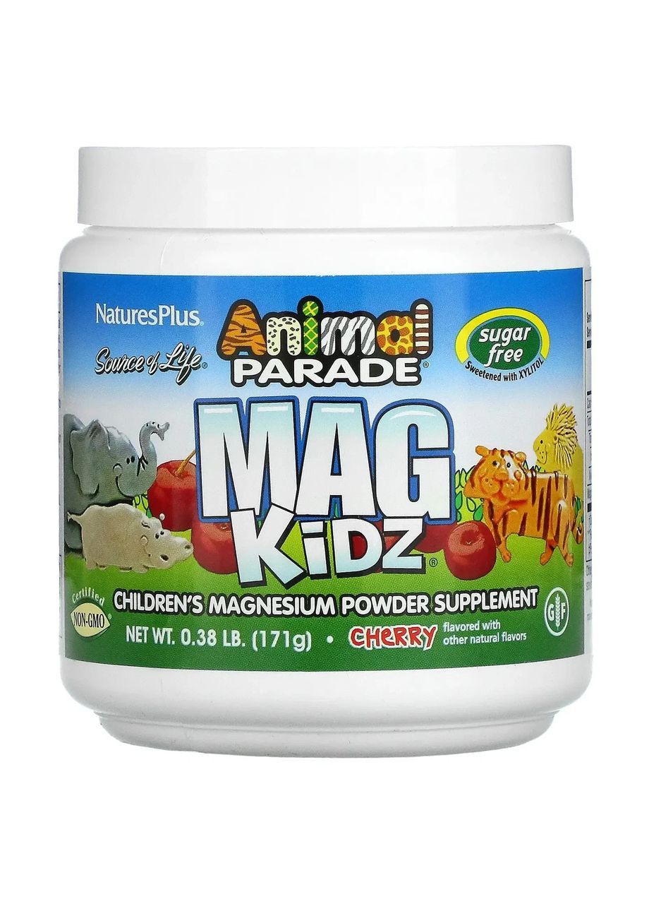 Магній для дітей Mag Kidz, смак натуральної вишні, 171 г Nature's Plus (361118341)