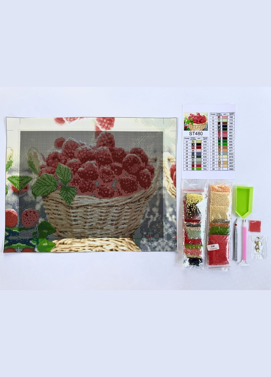 Алмазная мозаика 30x40 Малина в корзине ST480 ColorArt (299772420)