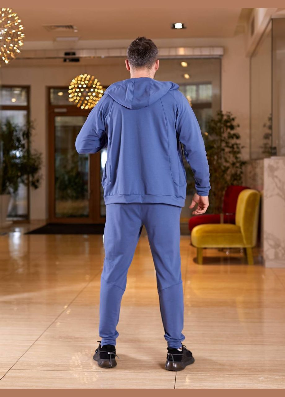 Чоловічий спортивний костюм колір джинс р.58/60 450610 New Trend (285712043)
