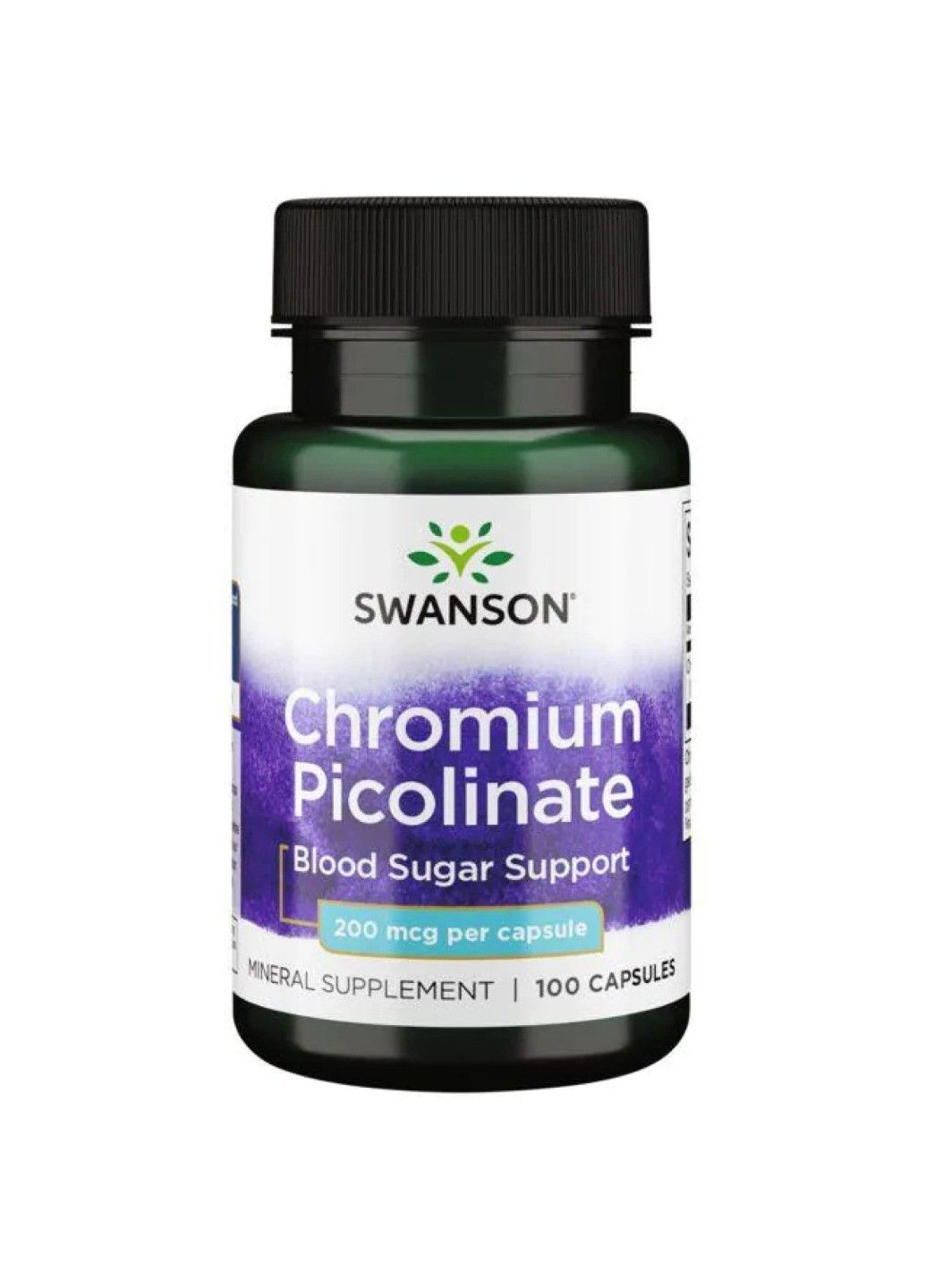 Минерал Chromium Picolinate 200mg, 100 капсул Swanson (360948618)