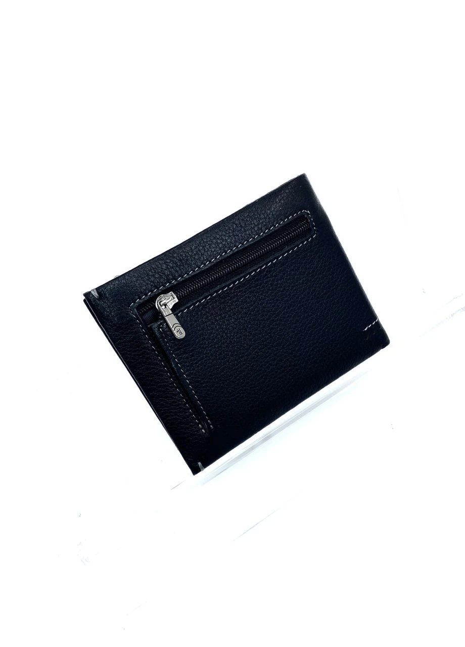 Мужское портмоне из натуральной кожи Ninocamani 886#-A черное 12 х 9.5 х 1.5 No Brand (371682596)