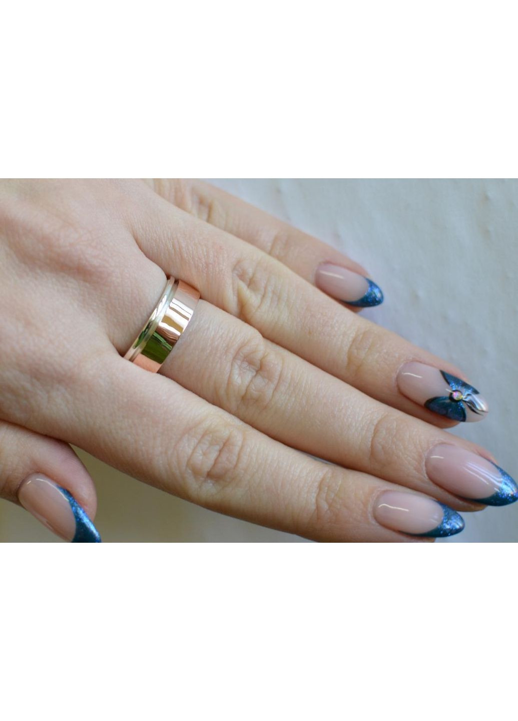 Серебряное кольцо с золотом. Silver Style (367113040)