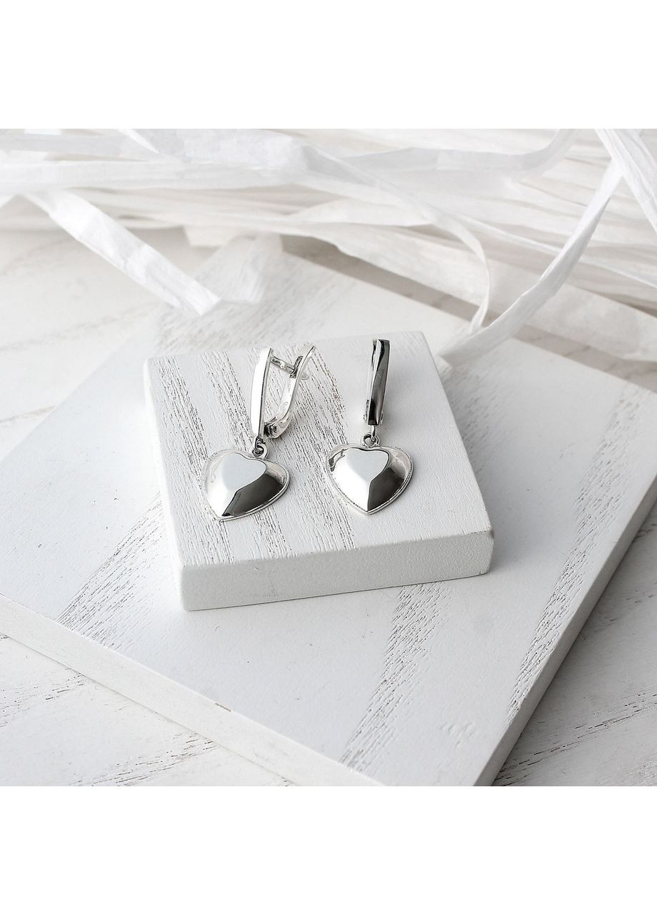 Серьги серебряные с подвесками Cердце U.Baro 925 Skifska Etnika (364202975)