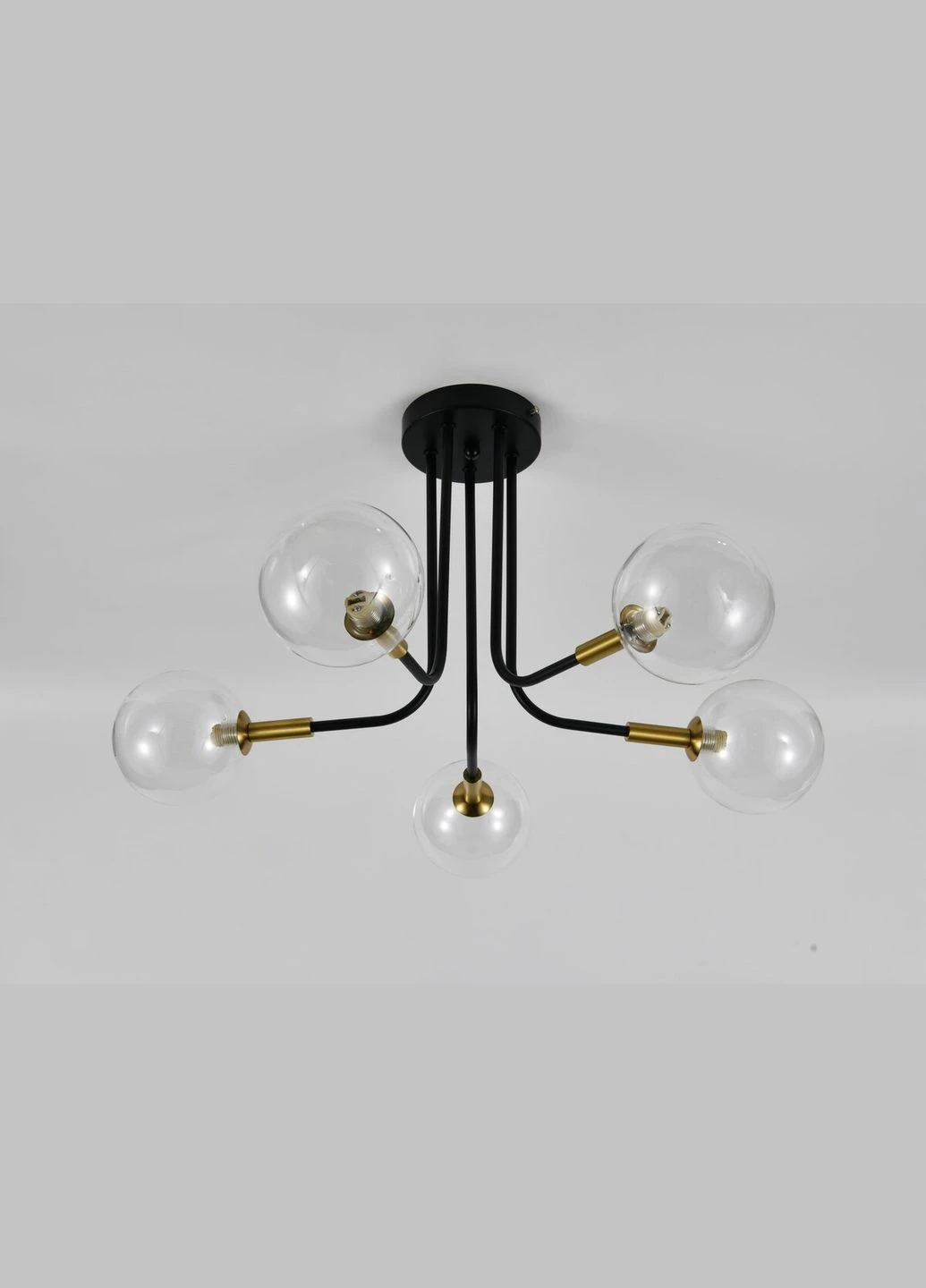 Подвесная люстра 9721-5 5x9W Черный+Медь Valeso (340276349)