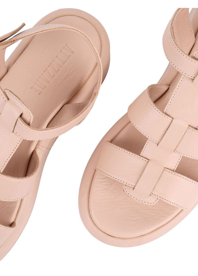 Бежевые женские сандалии 20006 бежевый кожа Attizzare