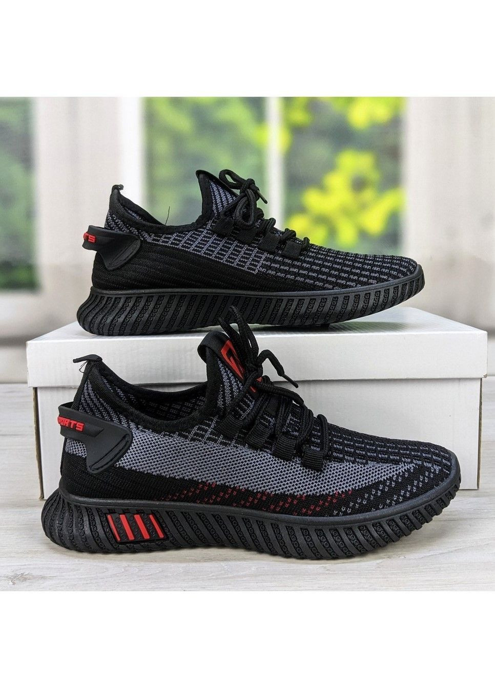 Черные демисезонные кроссовки подростковые текстильные FDEK