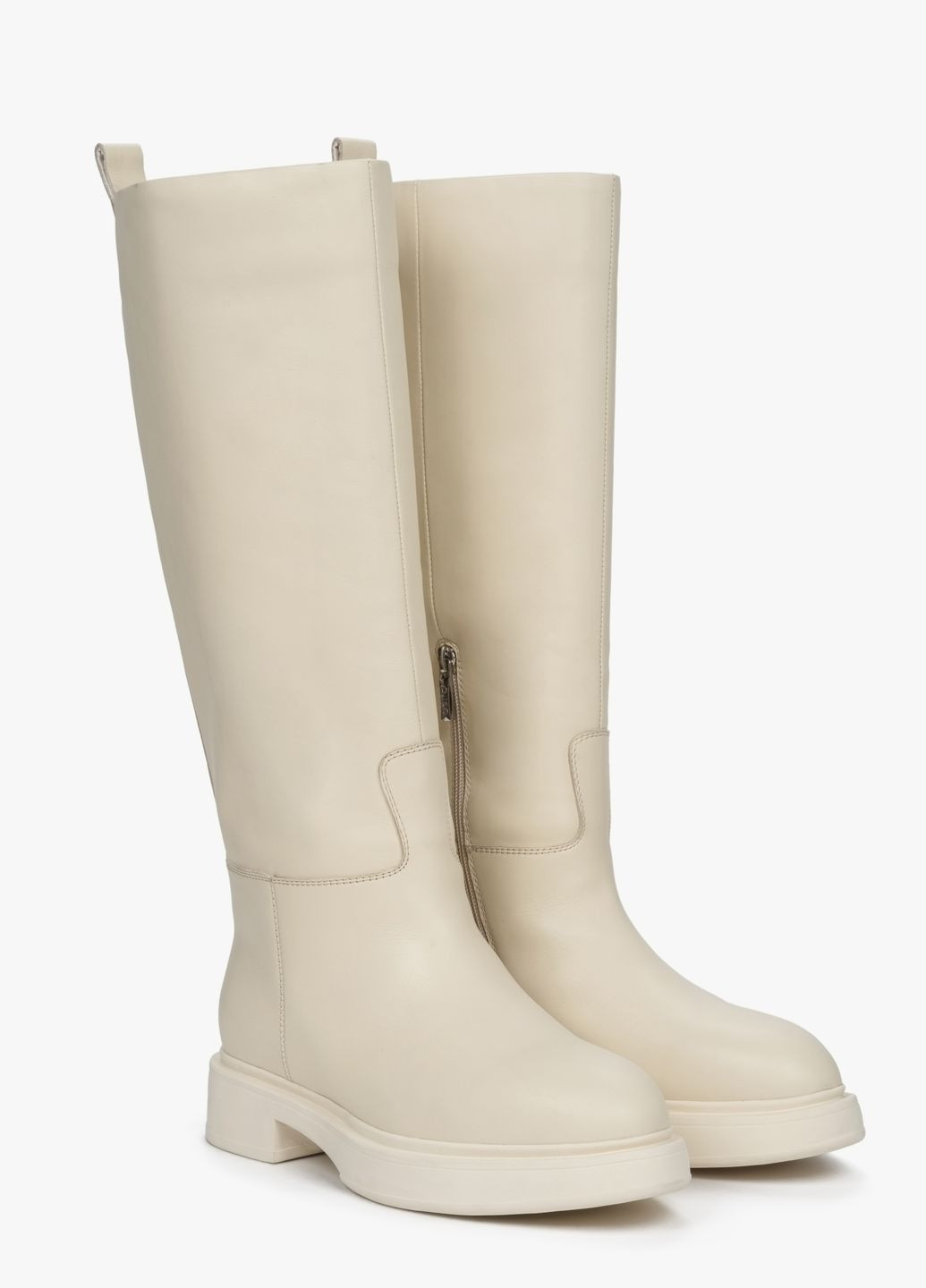 Чоботи, колір молочний Estro (324560709)