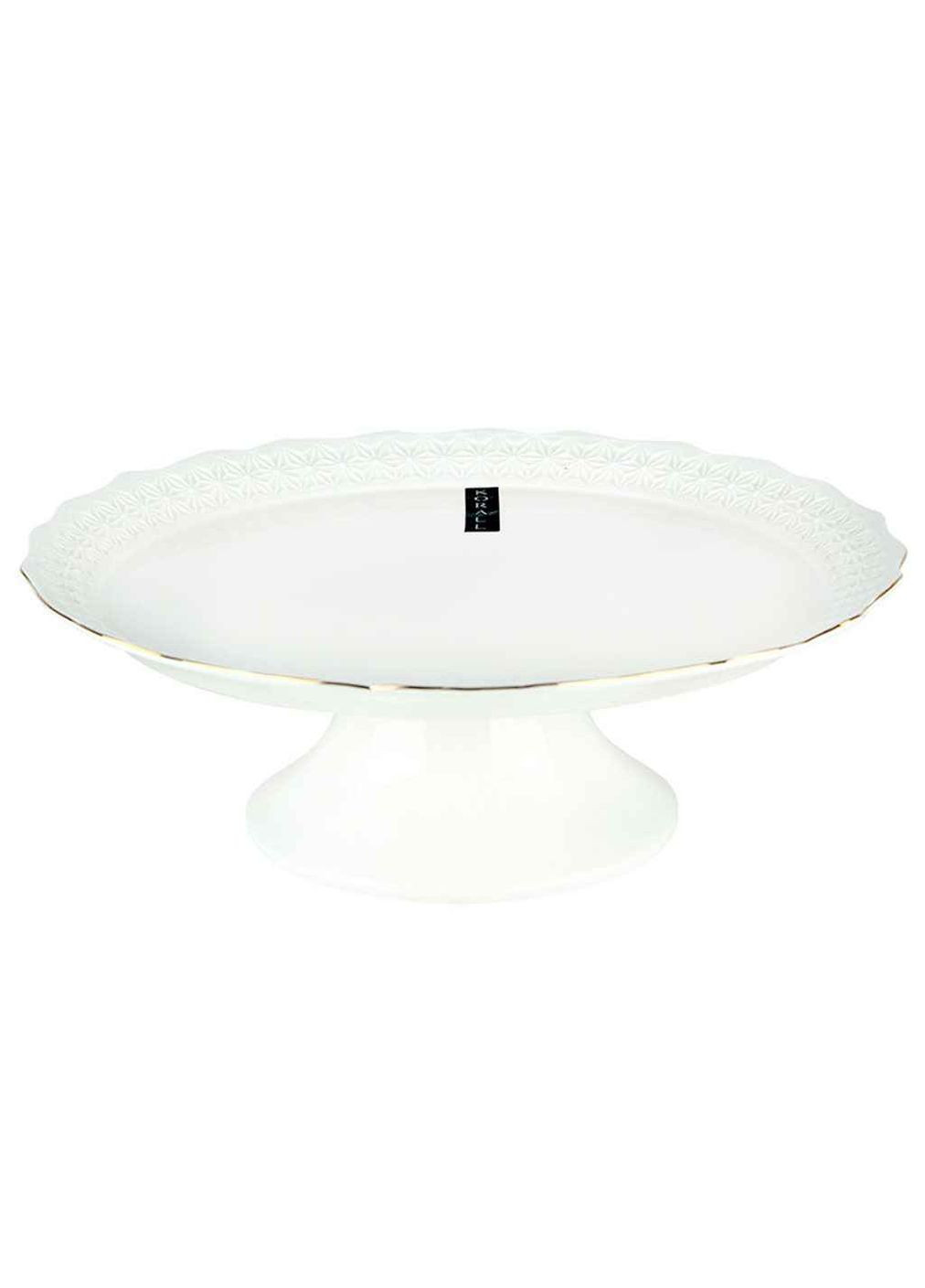 Блюдо на ніжці кругле Снігова Королева 0124-A 24см Interos (359438723)