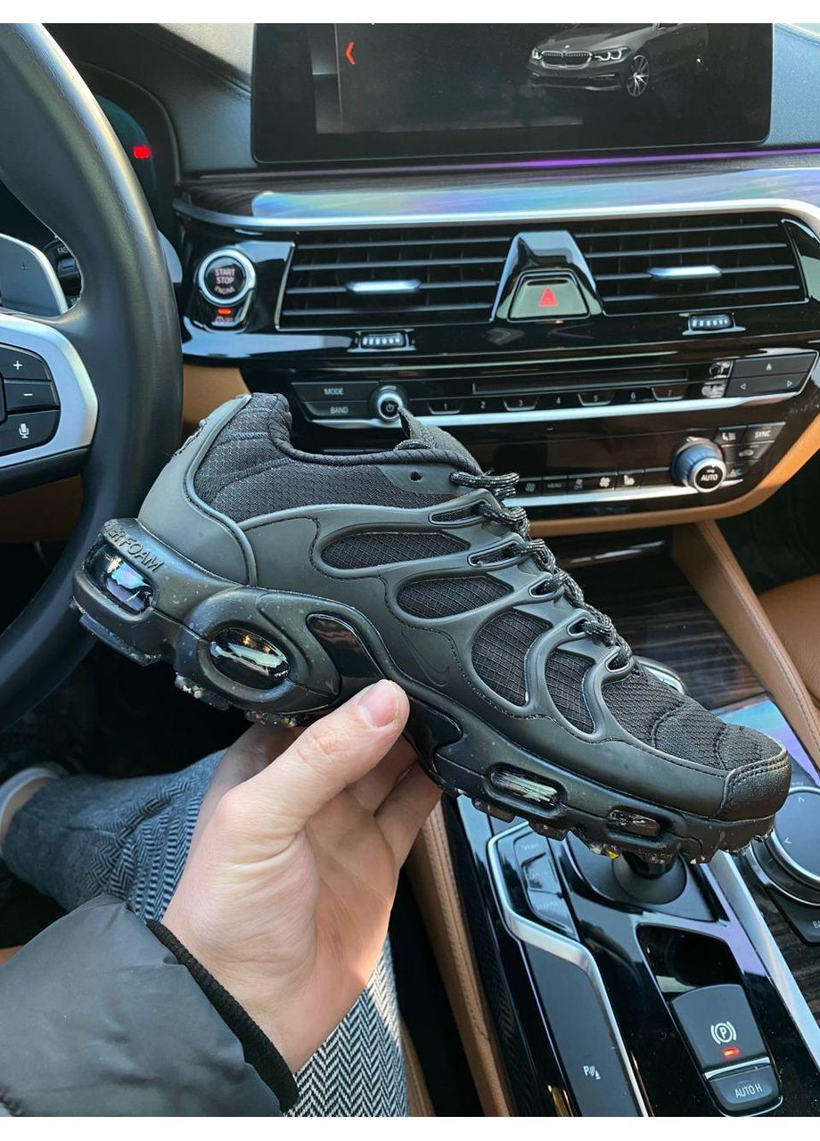 КРОССОВКИ ЖЕНСКИЕ NIKE AIR MAX TERRASPACE FULL BLACK НАЙК АИР МАКС ТН ПЛЮС No Brand чёрные демисезоны (367168318)