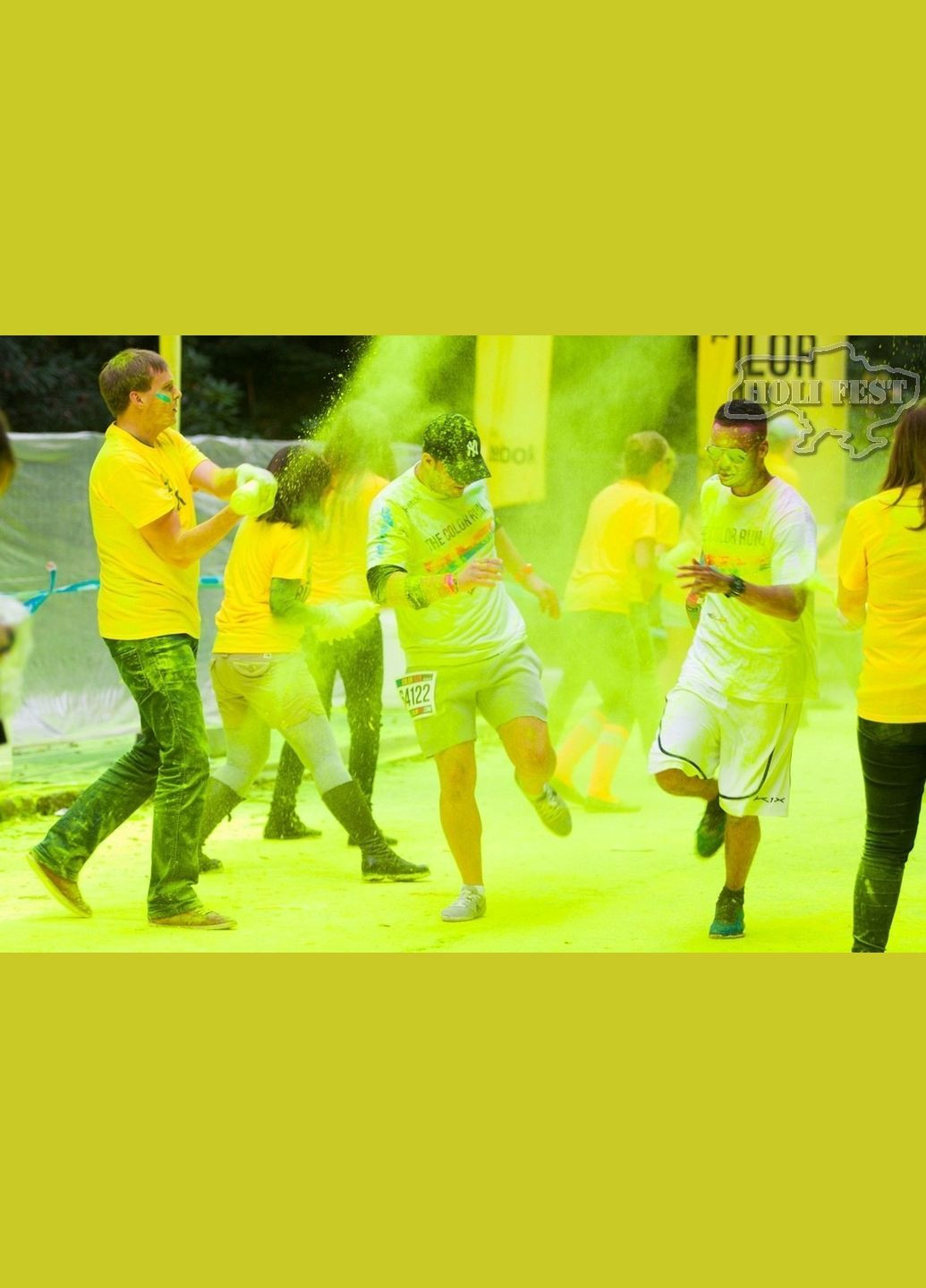 Лимонная Краска Холи Гулал, 1 кг, сухая порошковая краска для фестивалей, флешмобов, фотосессий, на вес от 1 кг No Brand (332785771)