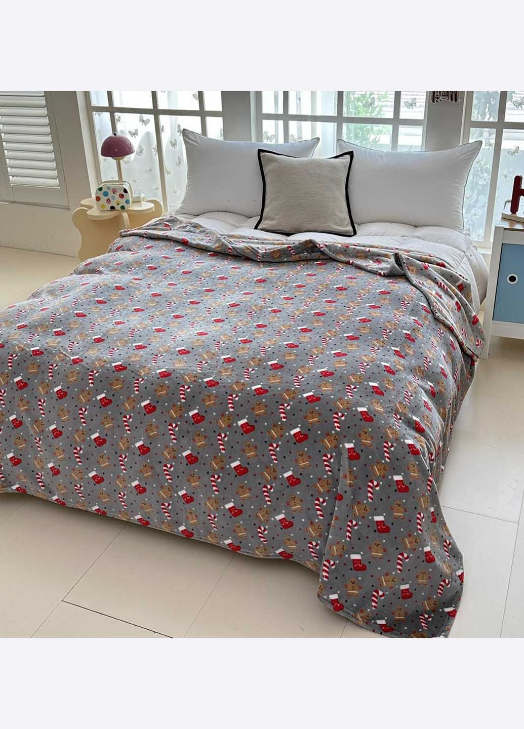 Новогоднее покрывало велюровое 220х200 см Homedec - (369770999)