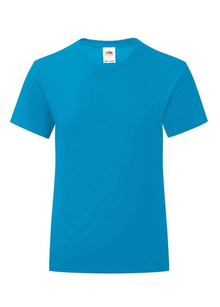 Блакитна літня футболка дитяча girls iconic t ультрамарин (0610250zu104) Fruit of the Loom