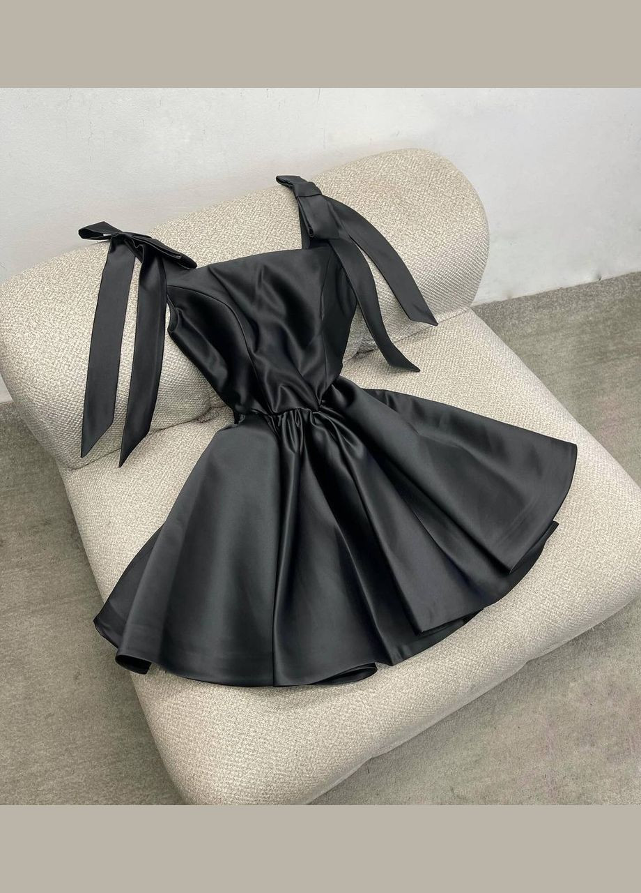 Чорна святковий, коктейльна, відвертий, повсякденний, кежуал, джинсова, вечірня сукня жіноча No Brand однотонна