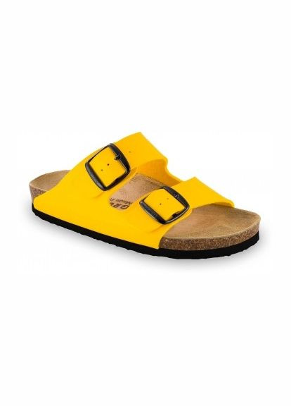 Цветные шлепанцы ортопедические женские arizona, (арт. gr-3364) желтый ( ) Grubin