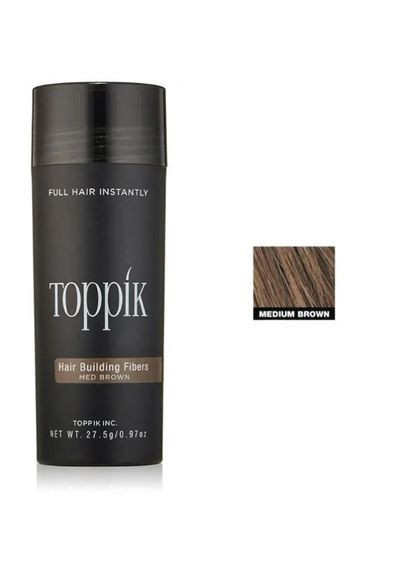 Загуститель для волос (пудра) Hair Building Fibers каштановый medium brown (код: mb-03) Toppik (331613584)