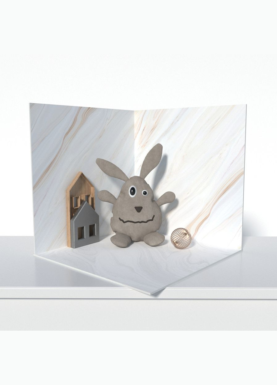 Пластиковый угловой 3d фотофон, 60x60x60см - №61042 PolyPlast (354367911)