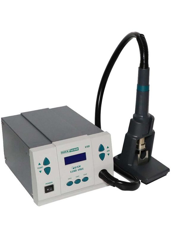 Термовоздушная паяльная станция 861DW ESD фен/1000 Вт/100-500°С/120 л/мин Quick (317204228)