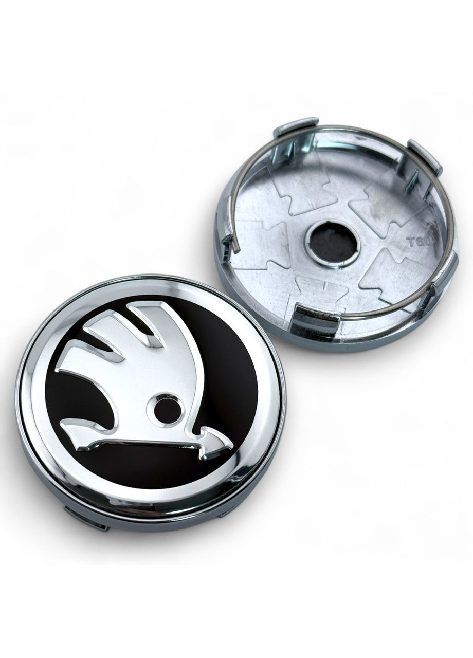 Ковпачки в диски Шкода заглушки для дисків 60/56 мм (4 шт.) No Brand (364959060)