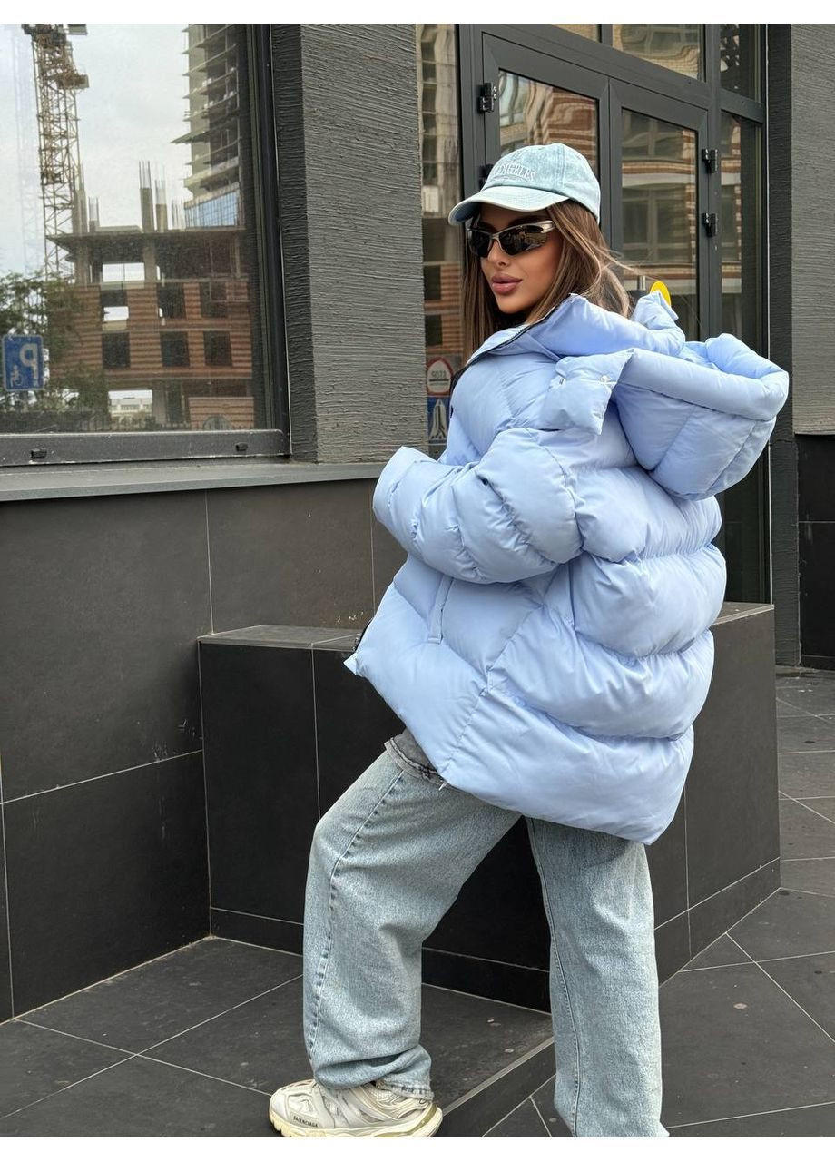 Светло-голубой зимний Пуховик Vakko